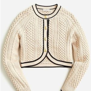 NWT J.Crew Cropped Cable Knit Sweater Lady Jacket XS
NWT
Item BO175